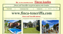 Desktop Screenshot of finca-teneriffa.com