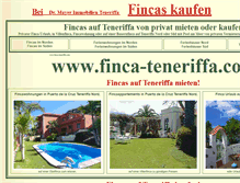 Tablet Screenshot of finca-teneriffa.com